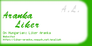 aranka liker business card